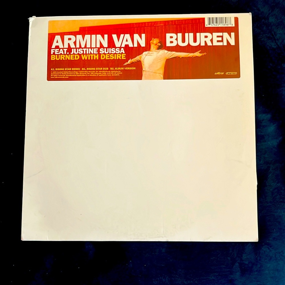 12” Vinyl-Armin Van Buuren Burned With Desire Feat. Justine Suissa